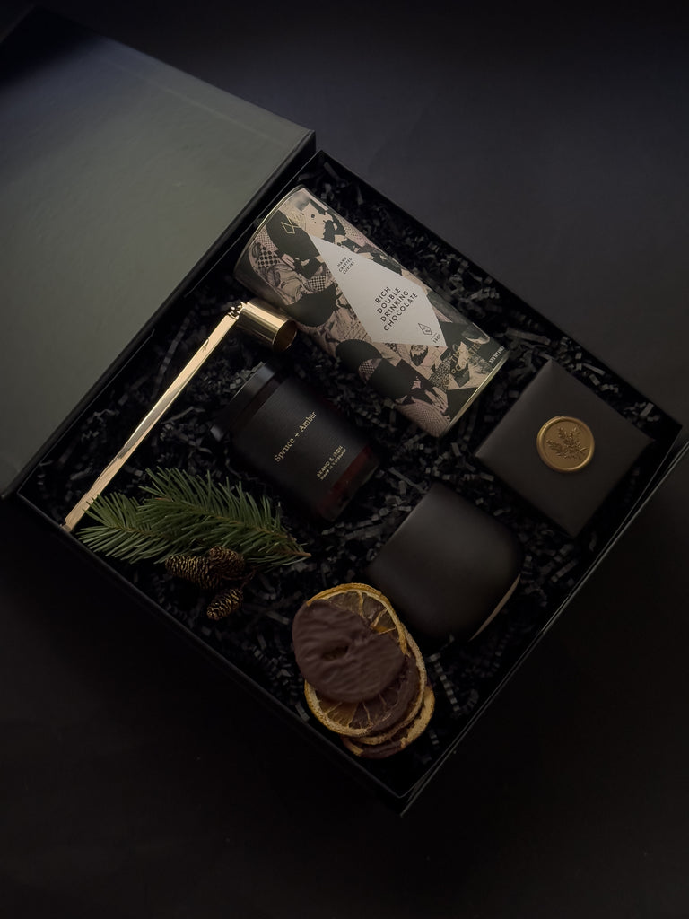 Christmas gift basket with local treats 