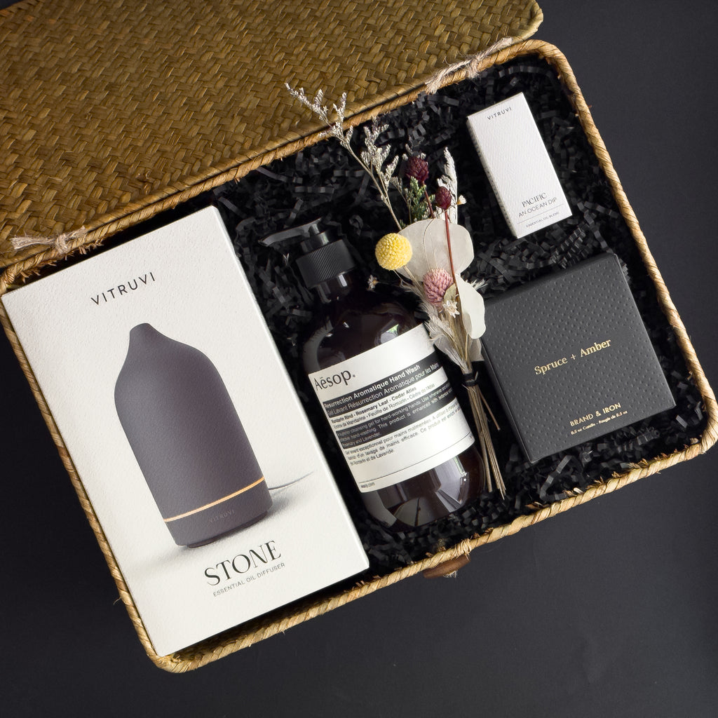 gift with diffuser and aesop hand soap