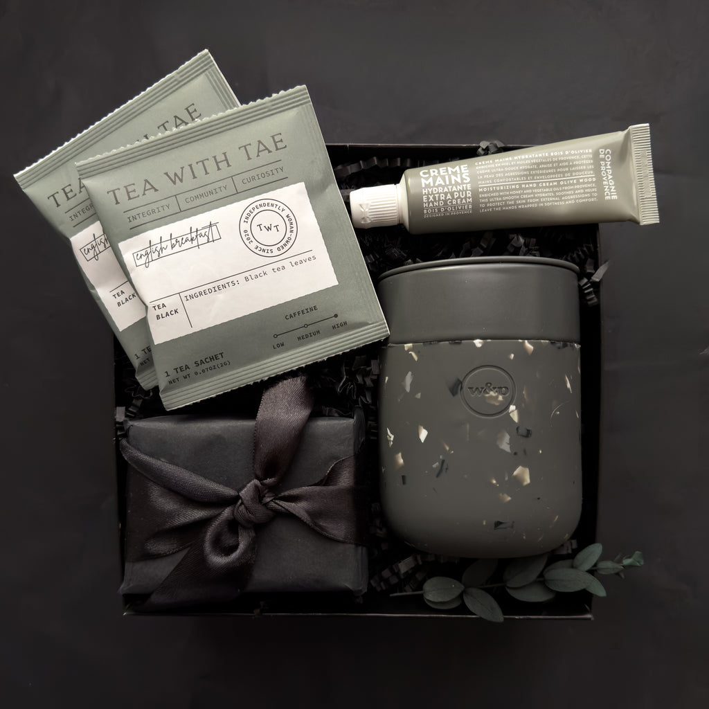 employee gift box with coffee